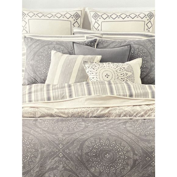 Ralph Lauren LUKE Medallion 3PC Full / Queen Duvet Cover Pillow Shams Set $300 - Picture 7 of 7